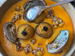 蟹粉虾汤蛋羹黑鱼籽蒸鲍鱼-蟹榭·本帮江浙菜·蟹宴(五角场合生汇商场店)