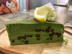 抹茶千层蛋糕-小时光咖啡馆(开森度假森林店)