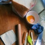 最后烤箱180度，大概20分钟就完成啦！
