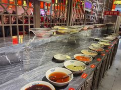 自助调料区-渝大狮毛肚老火锅(文峰城市广场店)