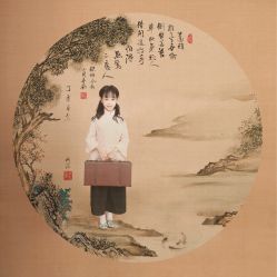 -后宫·古装汉服京剧儿童亲子全家福摄影