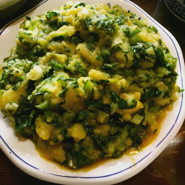 土豆熬小白菜