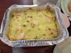 芝士虾仁焗饭-蘑菇餐厅(马台街店)