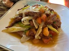 葱爆羊肉-新疆伊宁远征餐厅