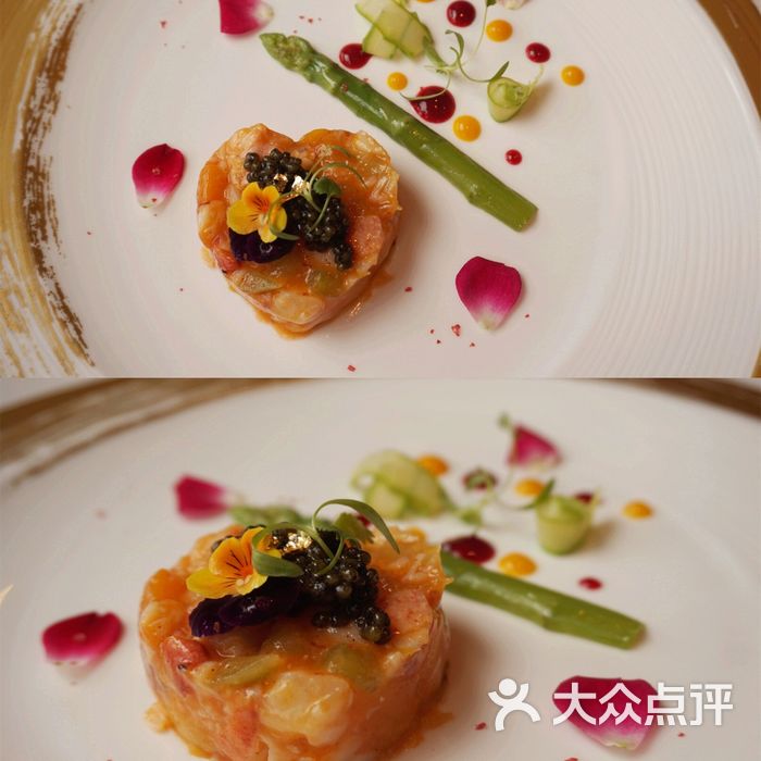 da ivo 意大利魔镜餐厅鱼子酱帝王蟹塔塔图片-北京意大利菜-大众点评