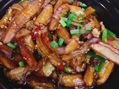 红烧茄子煲-永顺潮汕菜海鲜砂锅粥生腌大排档(万安大厦店)