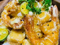 菠萝油条黑虎虾-皈宓·飯