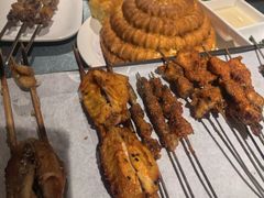 只放盐的羊肉串-红柳枝滩羊烧烤·非遗