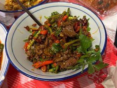 爆炒雪花吊龙牛肉-荆九爷爆炒桥头三嫩(浙大店)