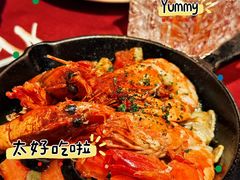 火焰橄榄油爆虾-BROWNSTONE布朗石西班牙餐厅(富城店)