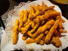 咸蛋黄焗杏鲍菇-锦上中式酒馆(南内环店)