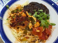 鸡蛋油泼炸酱三合一面-孟记传统大刀面(星源商城店)