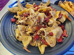 椒香炸鸡皮-嗨牛味海鲜烧烤