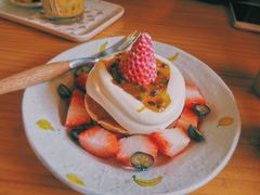 百香果松饼-春风十里咖啡馆