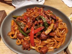 椒麻鸡炒乌冬面-魏客咖啡(中铁中心店)