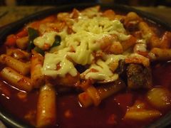 奶酪海鲜炒米条-包装马车·韩国料理·포장마차