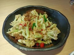油渣有机花菜-关东小磨东北菜(上海长风大悦城店)
