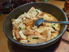 自制石磨豆腐-李久其家民间餐厅(观沙岭公园店)