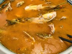 黄贡椒宣辣三角峰配脆爽大油条-听香·678茶铺(猛追湾店)