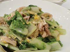 笔管鱼小白菜-开海·红岛海鲜虾水饺(石老人店)