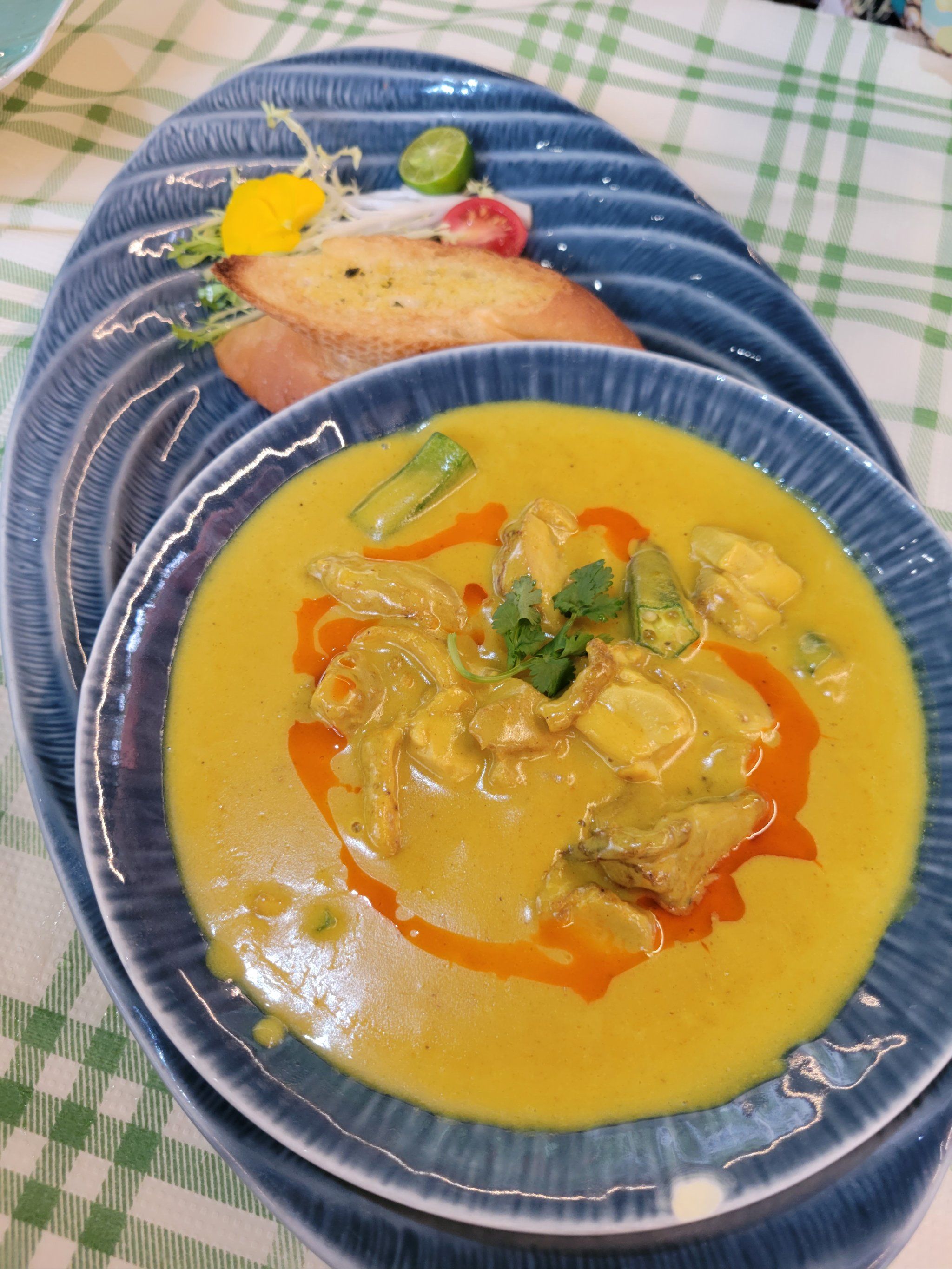 「马来咖喱鸡」青木瓜沙律 马来咖喱鸡都可