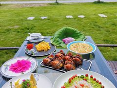 -七的湖·晚芳亭·阳澄湖农家菜·大闸蟹(莲花岛店)
