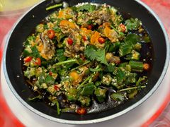 鲜贝肉炝秋葵-东北大院·东北菜(三台子店)
