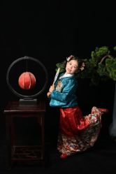 -后宫·古装汉服京剧儿童亲子全家福摄影