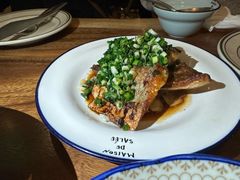 葱油香煎海鲈鱼配鲜竹笋-salée