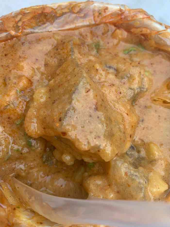 彩塔炒焖子-"本来不打算吃焖子,觉得是大连特产,但是万.