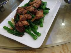 菜心炒肥叉-潮喜竹溪荔湖酒家(荔枝湾店)