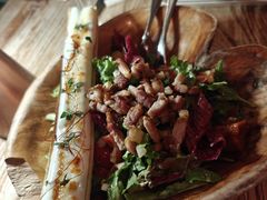 芝麻菜有机菠菜色拉配山羊奶酪-Restaurant Cuivre古铜法式餐厅