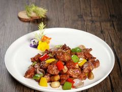 黑椒炒里岔黑猪肉-前海沿·青岛菜(大拇指广场石老人店)