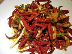 老干妈煸鱿鱼-吕氏疙瘩汤·私家菜馆(慈云寺店)