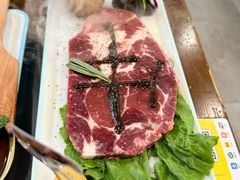 烤黑椒理石牛排-烤肉刘·清真老北京炙子烤肉(虎坊桥老店)