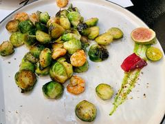 孢子甘蓝煎虾仁-甜阿姨·天台花园私房菜(万松园店)