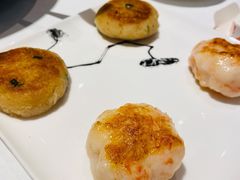 煎莲藕饼拼煎虾饼-花城苑广府菜(侨鑫店)