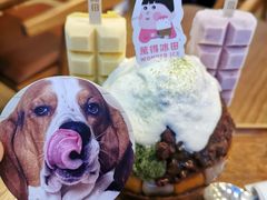 抹茶生乳かき氷-WONDER ICE 萬得冰田(建設路总店)