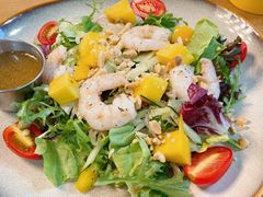 鲜柚芒果沙拉佐冰花酸梅酱-HELLO 27 意面·沙拉·帕尼尼