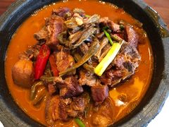 干豇豆烧藏香猪-林芝工布庄园希尔顿酒店-猎味中餐厅