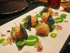 挪威三文鱼配法葱酱汁-AZUL by FUEL蓝色·法式酒馆(琶醍店)