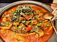 绝绝紫苏牛蛙烤鱼-探鱼·鲜青椒爽麻烤鱼(番禺万达店)