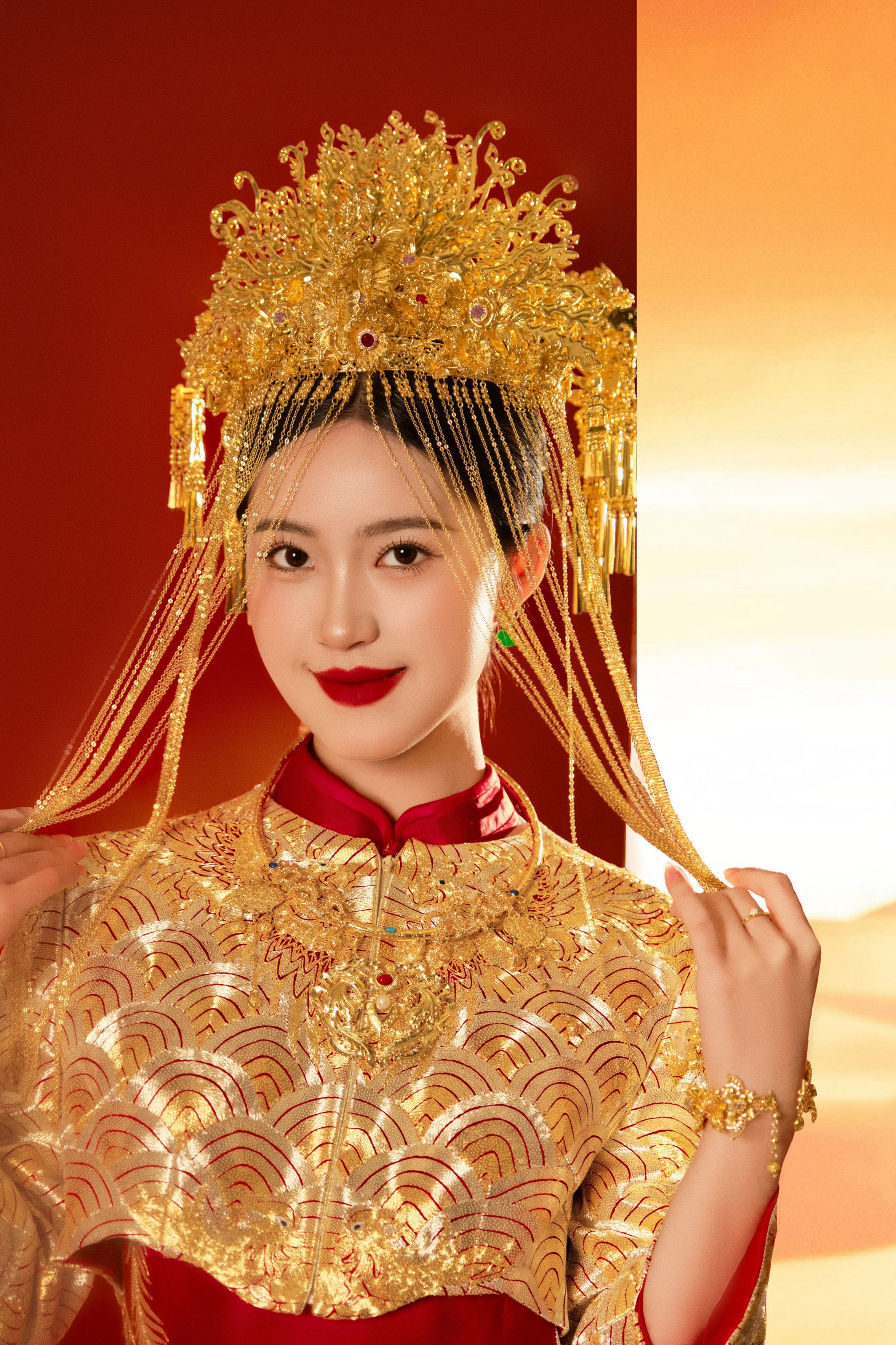 具有东方美学的新中式婚纱照,中式传承