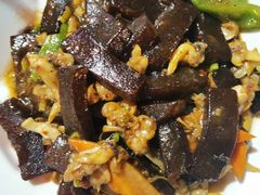 海参炒焖子-四海鲜渔家菜(黄金海岸店)