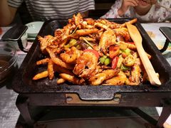 鱿鱼虾干锅-炭舍干锅·烤鱼(扬名广场店)