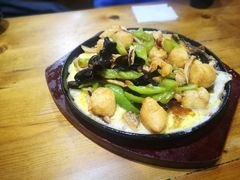 铁板蛋豆腐-老东镇啤酒屋海鲜加工·蒸汽海鲜·海鲜烧烤(台东店)