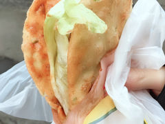 -小红车炸蛋葱油饼