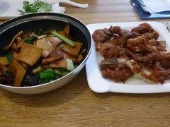 千叶豆腐，金排骨-旅马餐厅(茅家埠店)