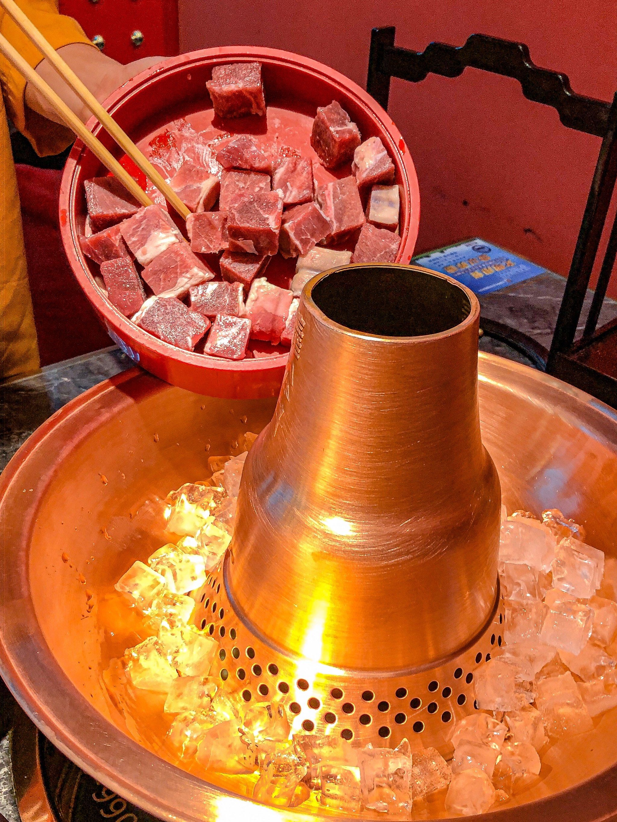用冰块煮的火锅!也太好吃了吧!