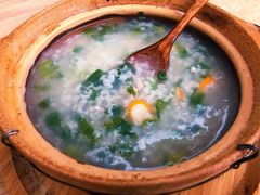 盖菜肉沫砂锅粥-小鳌陪你小排档·四季小龙虾·田鸡·宵夜(中央第五街店)